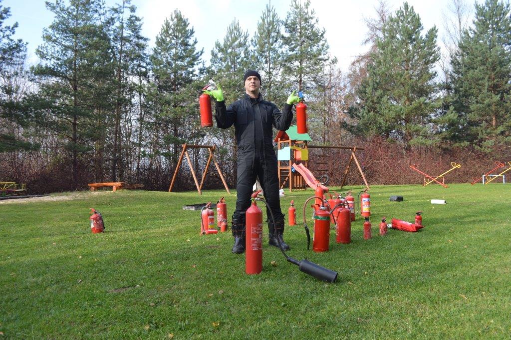 szkolenie ppoz, gasnica, pozar